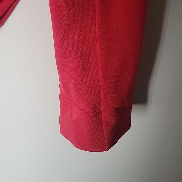 NEW BCBG Max Azria Alex Red Blazer XS Jacket Fitted Sexy Tapered Crop Feminine - Picture 8 of 13